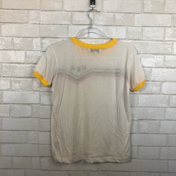 Wildfox Couture Dollskill US TEAM STRIPE TEE Size XS - Picture 3 of 8